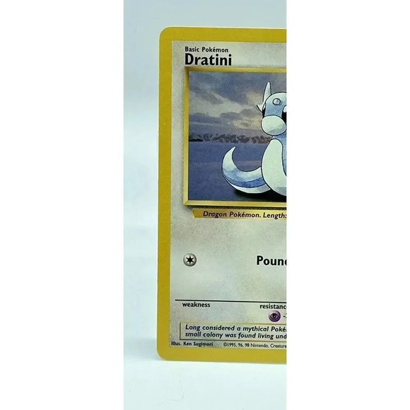 Dratini 26/102‎ Base Set Regular Pokémon TCG Uncommon Non Holo Vintage 1999 LP - Picture 2 of 6